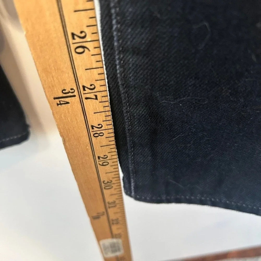 Levis 501 Mens Black Original Fit Straight Leg Button Fly Jeans W42 L32